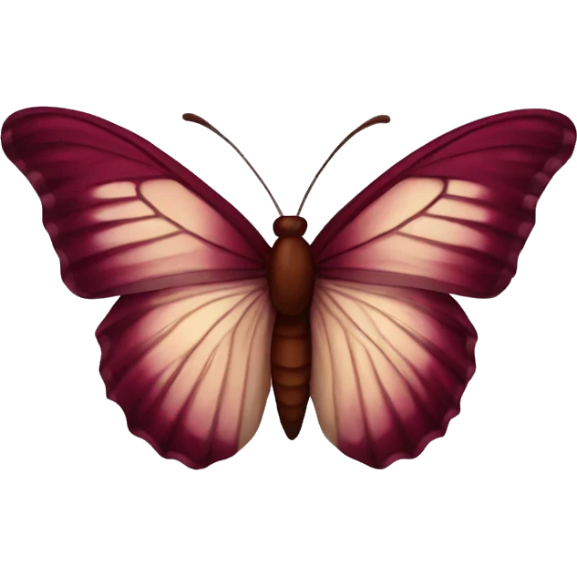 burgundy butterfly emoji