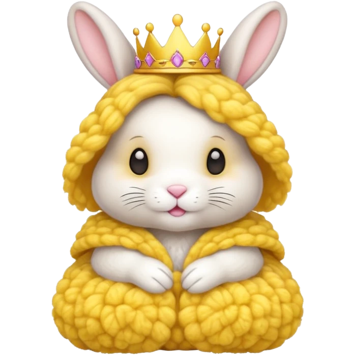 PRINCESS RABBIT with Yellow wool emoji