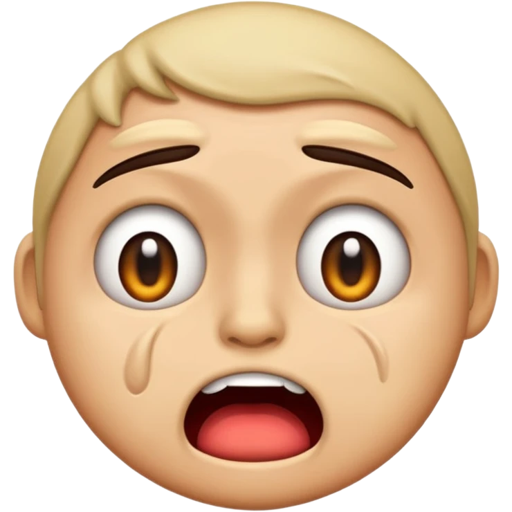 an emoji with pure disgust and shock in their reaction emoji