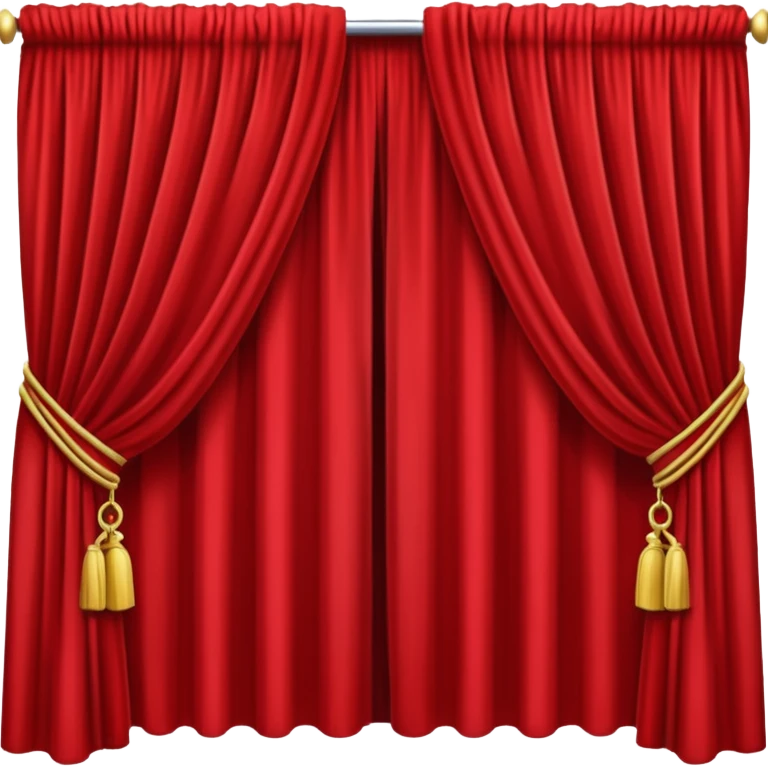 Simple red curtains  emoji