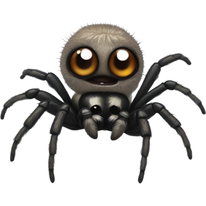 Cute baby jumping spider emoji