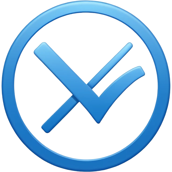 Verified check mark In blue circle emoji