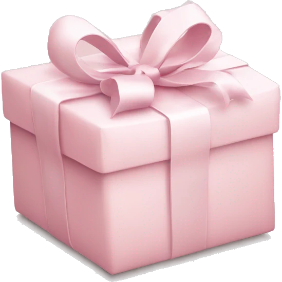 Light pink Christmas gifts under a white Christmas tree  emoji