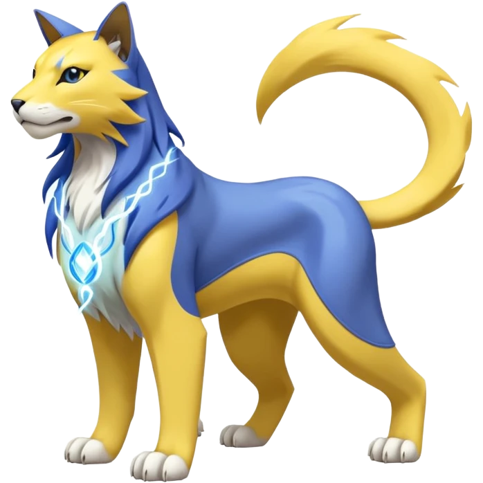 Raikou-Pokémon (full body) emoji
