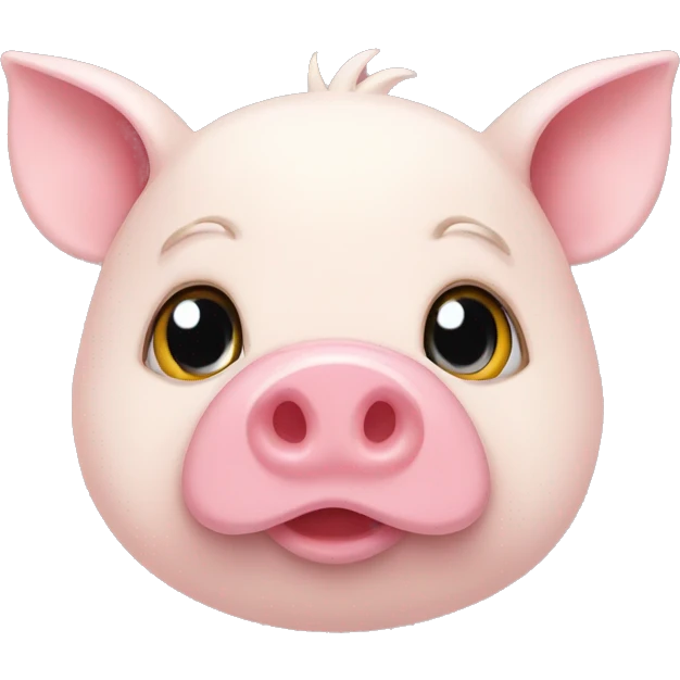  cochon qui rit boucle d'oreille emoji