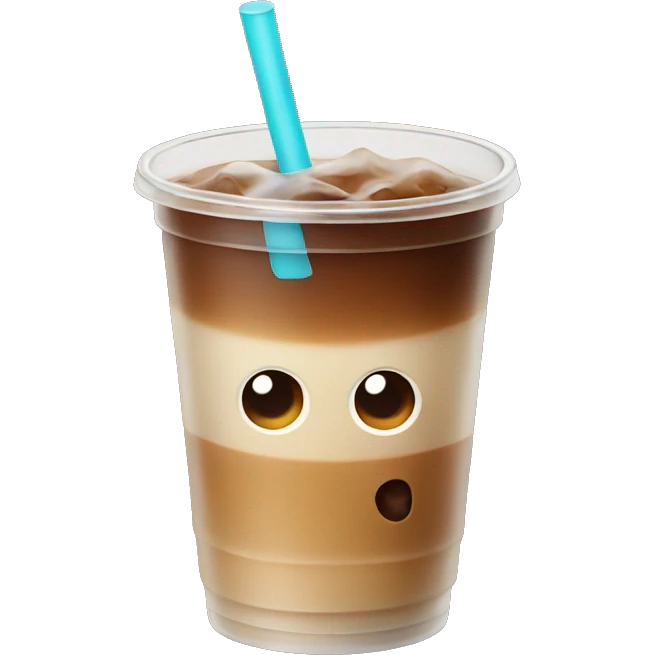 Iced coffee emoji