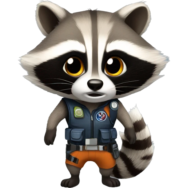 Rocket racoon emoji
