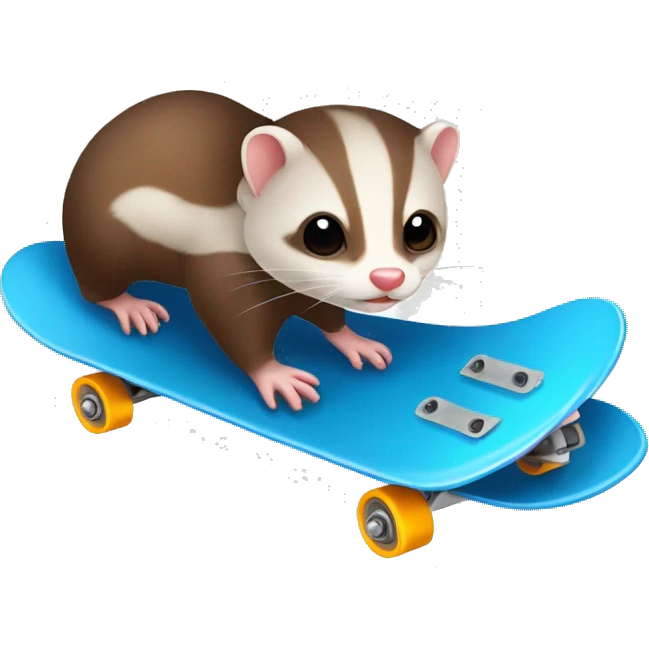 Furet with skate emoji