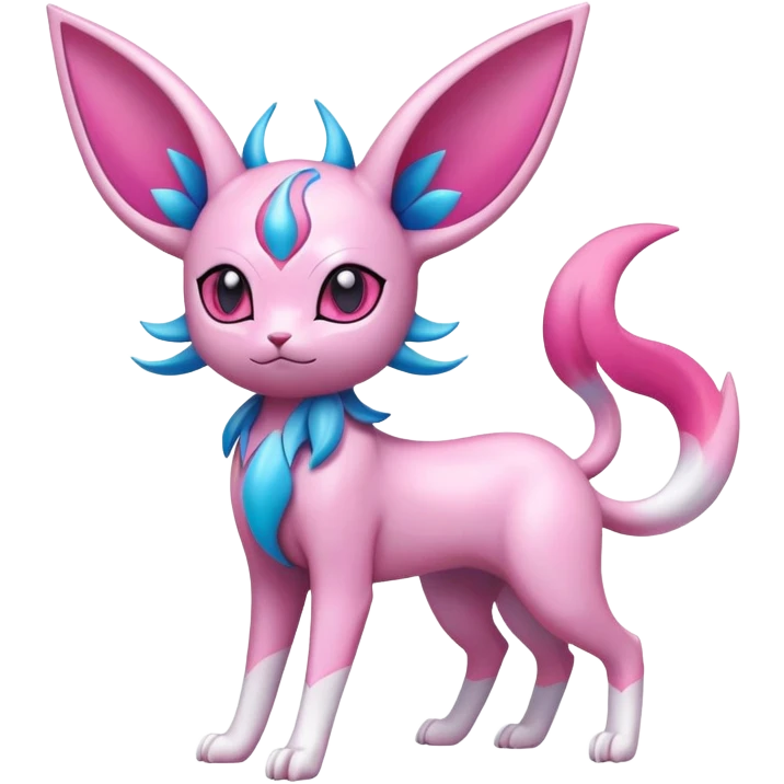 Espeon-Sylveon-Fakémon-hybrid-creature (full body)  emoji