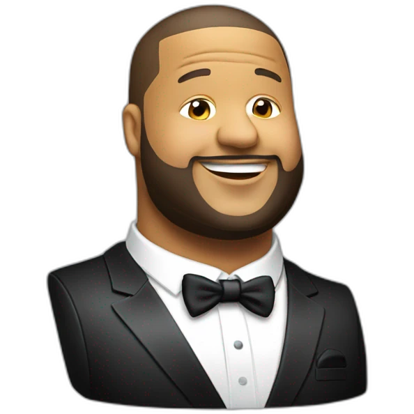 dj khaled wearing a suit winking emoji