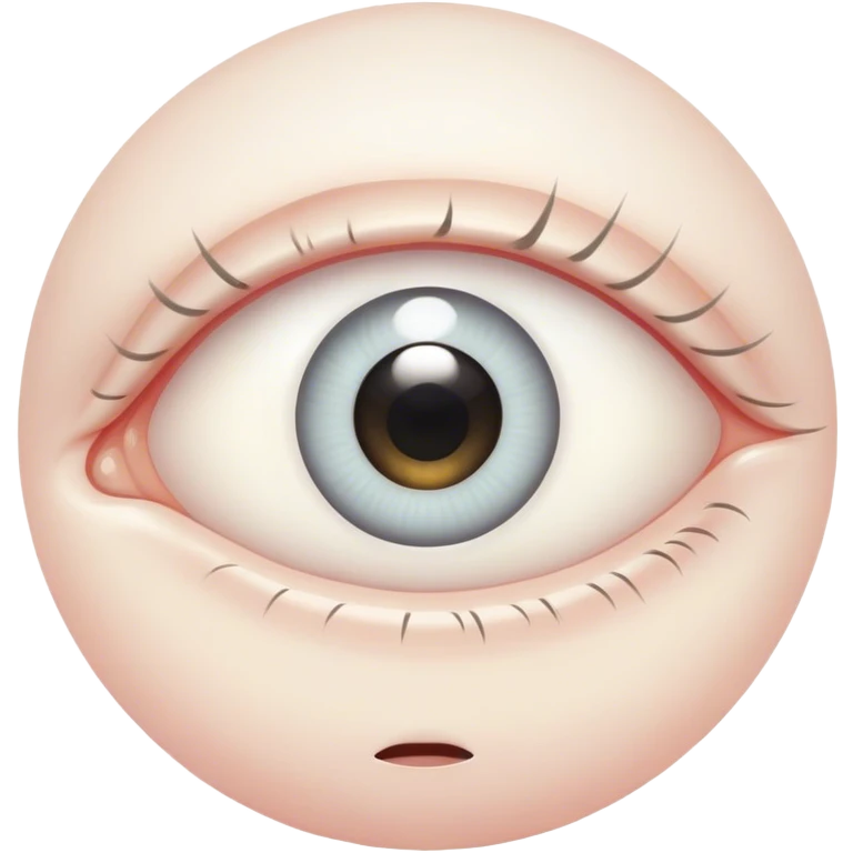 White pupil eye emoji