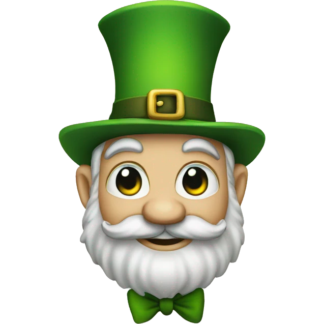 Leprechaun on a plan emoji