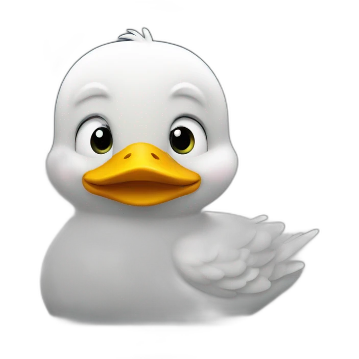 Canard sur un train emoji
