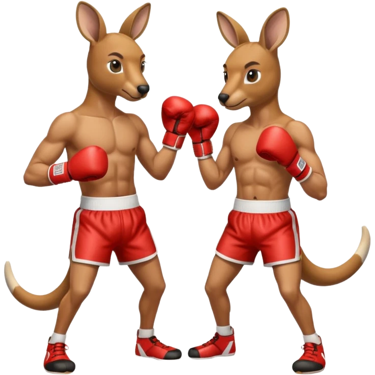Kangaroo boxer emoji