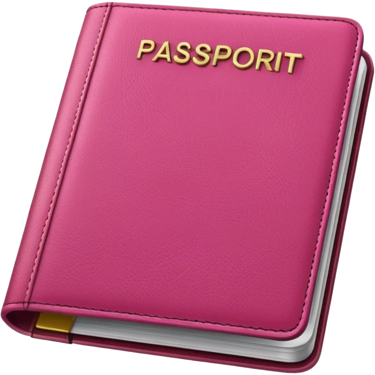 PINK PASSPORT emoji
