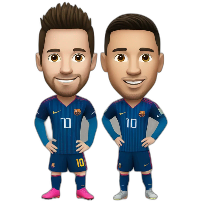 Messi et Ronaldo emoji