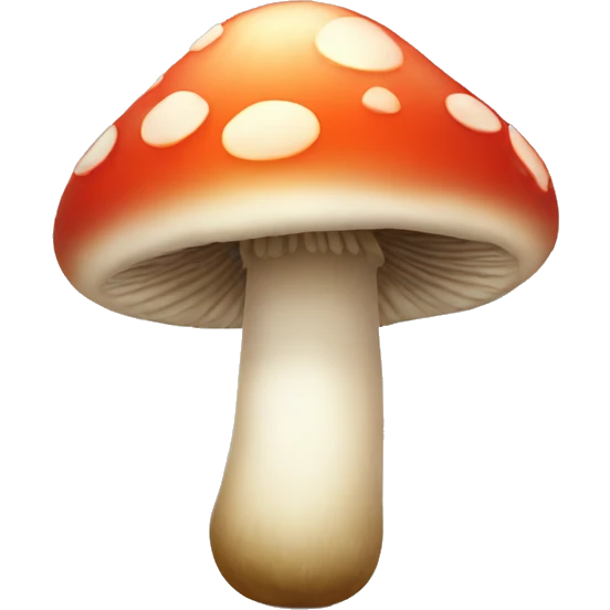 Mushroom in love emoji