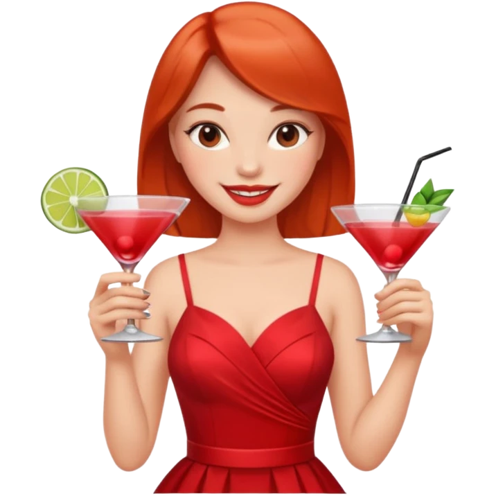 girl getting drunk emoji