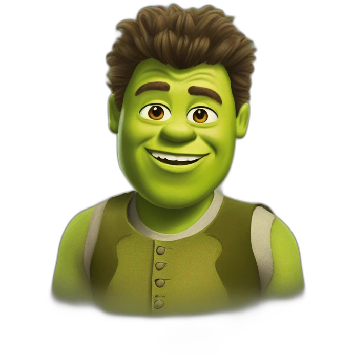 shrek as rick astley emoji