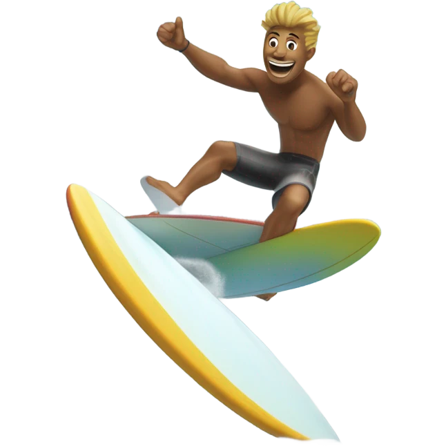 surfing clouds emoji