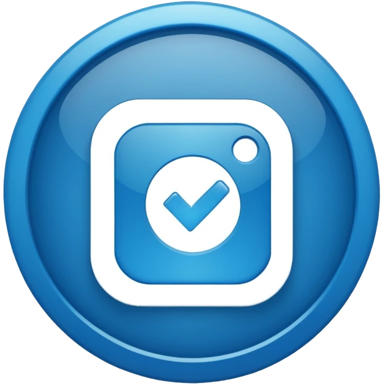 Instagram blue tick mark emoji