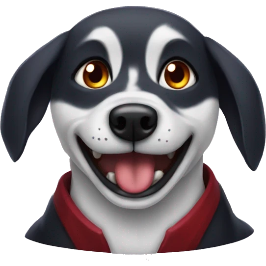 vampire dog emoji