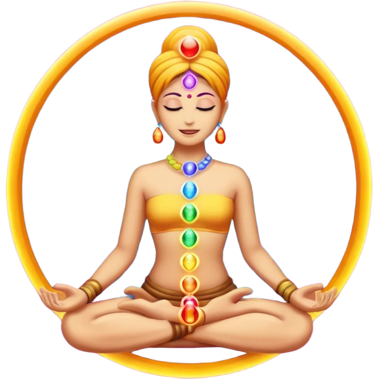glowing chakras emoji