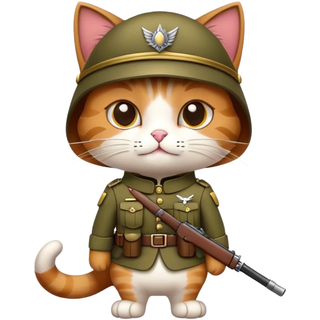A cat soldier emoji