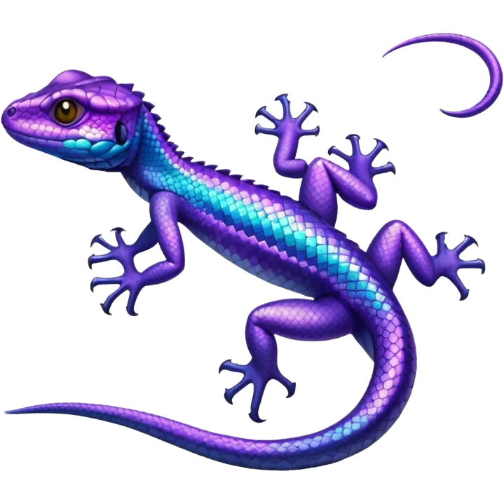 glitter purple lizard emoji