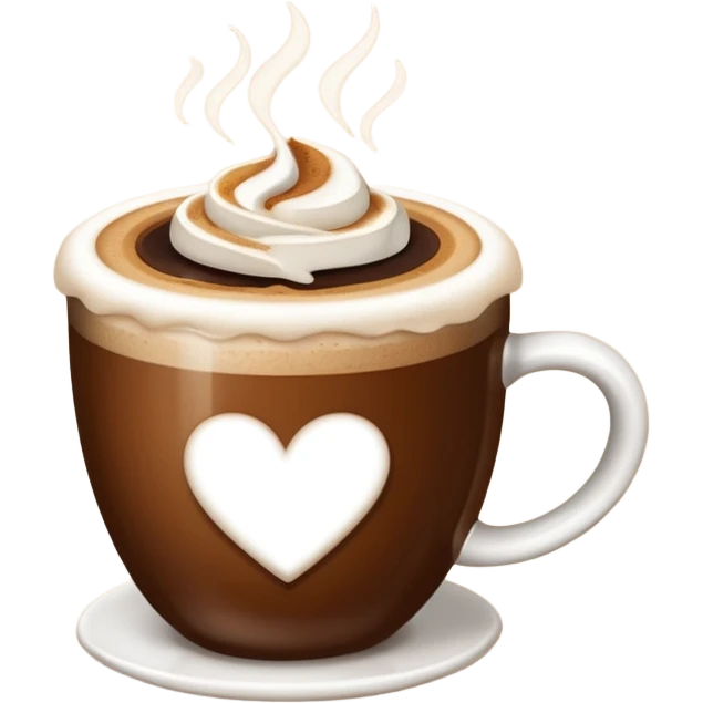 Kop koffie met hartjes emoji