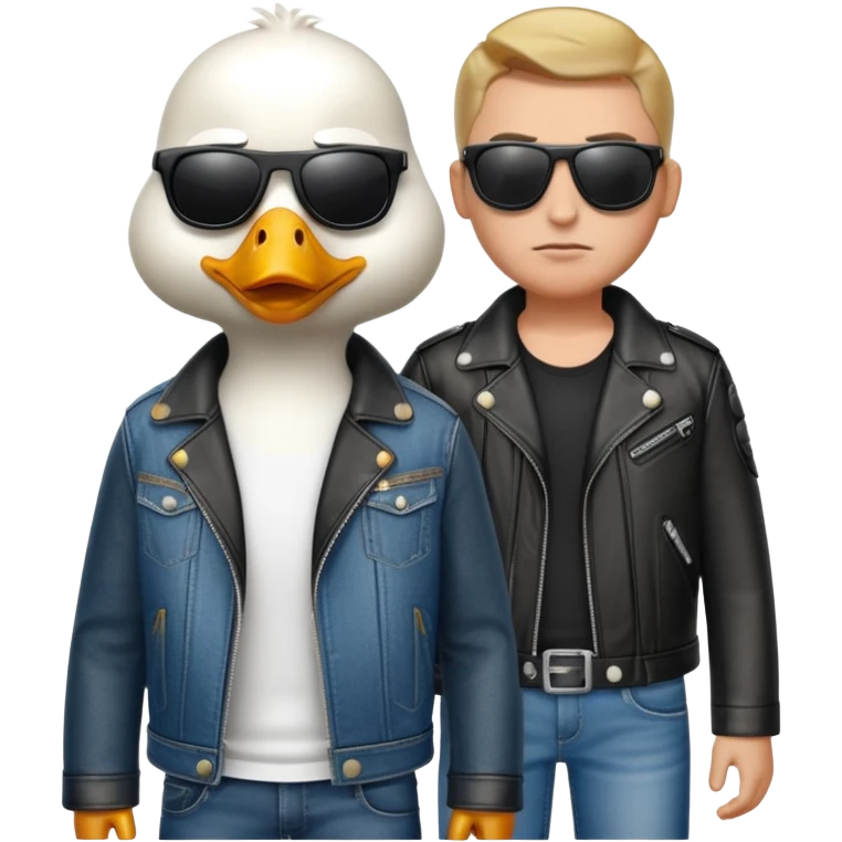 goose biker clothes emoji
