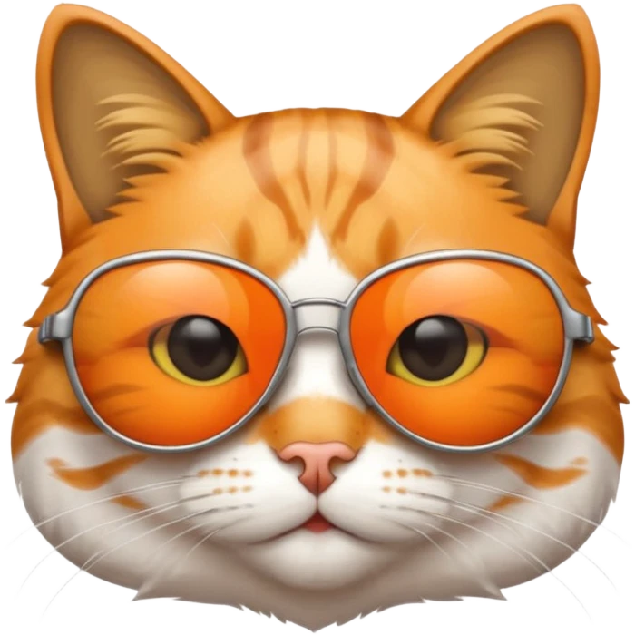 Cat wearing sunglasses emoji