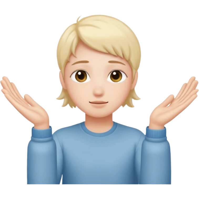 Person doing uwu hands emoji