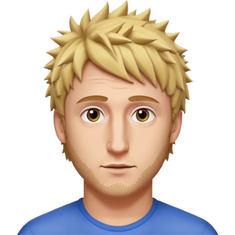 Logan Paul with a short beard and spiky hair emoji