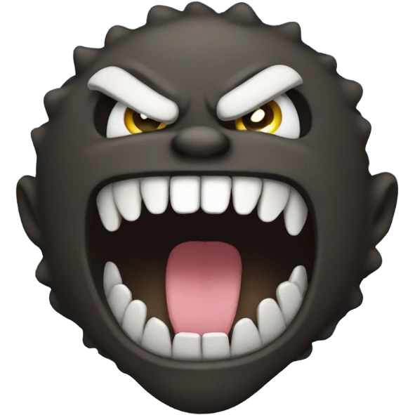  With long fangs emoji
