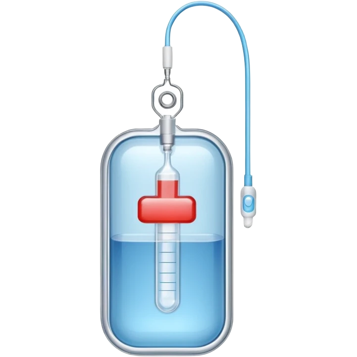 medical IV bag medication emoji