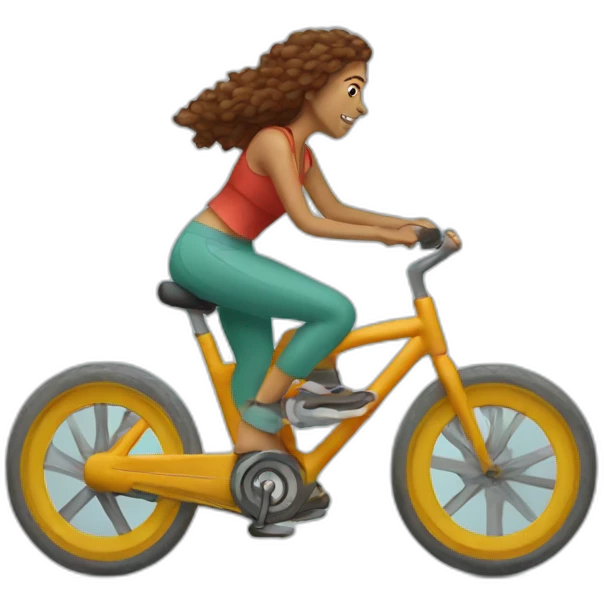 Bohemian spin bike emoji