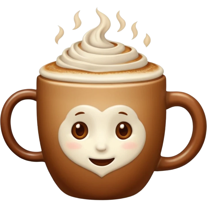 Hazelnut latte emoji
