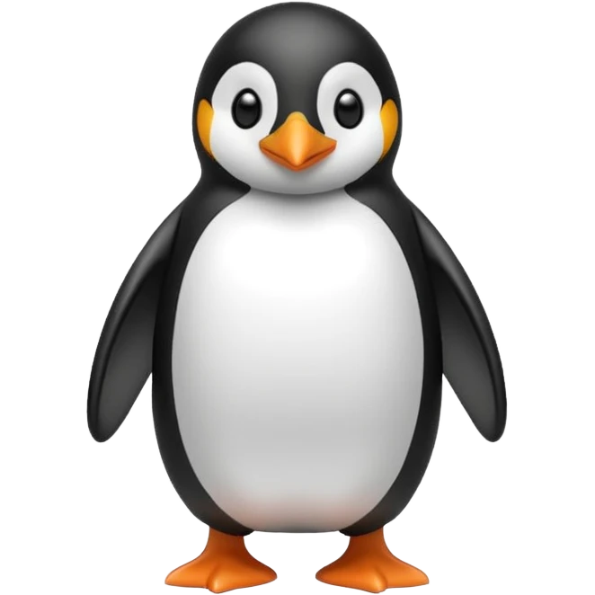 Penguin walking emoji