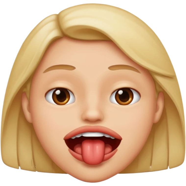Bite lip emoji