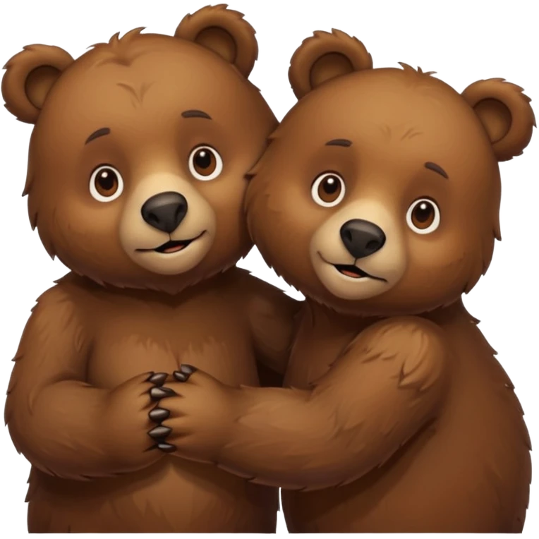 Bear couple emoji