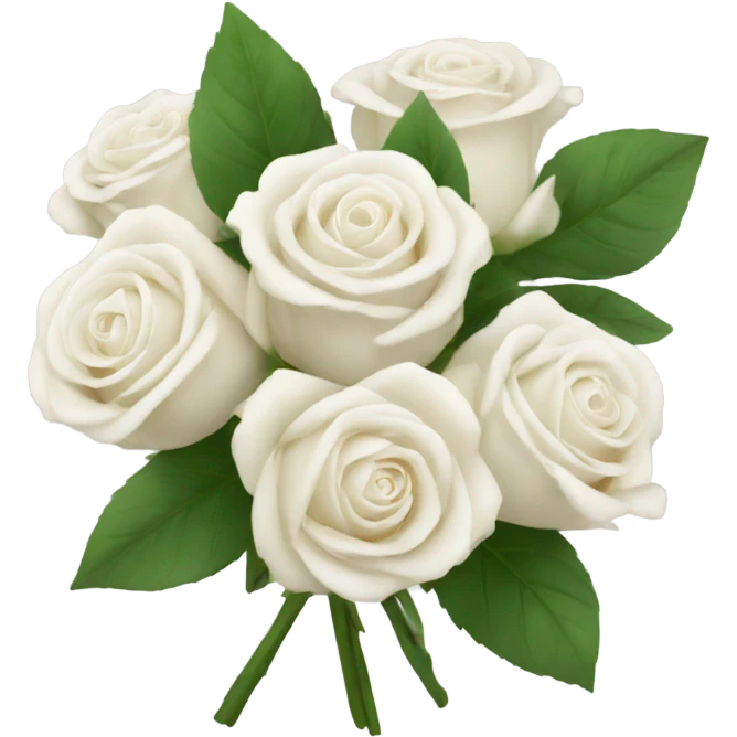 White rose bouquet  emoji