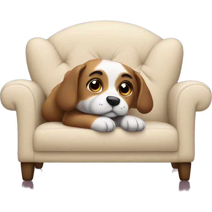 cute animal on couch  emoji