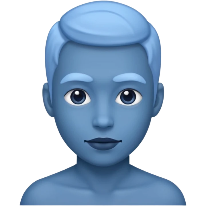 He was blue in color emoji