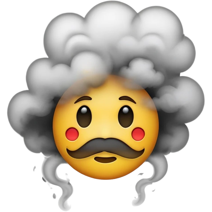 Emoji com fumaça no rosto  emoji