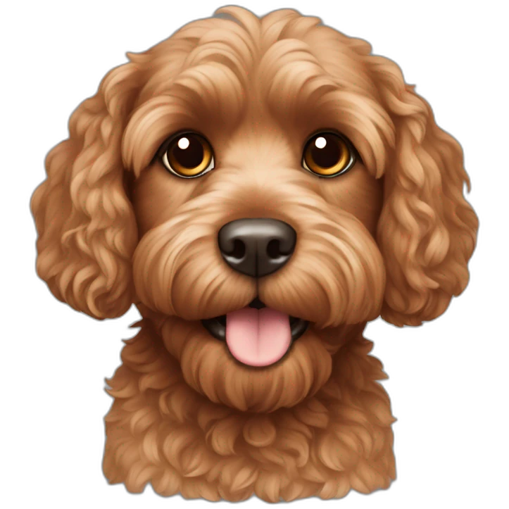 brown cavoodle emoji