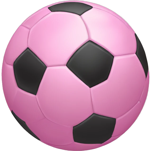 Pink soccer ball emoji