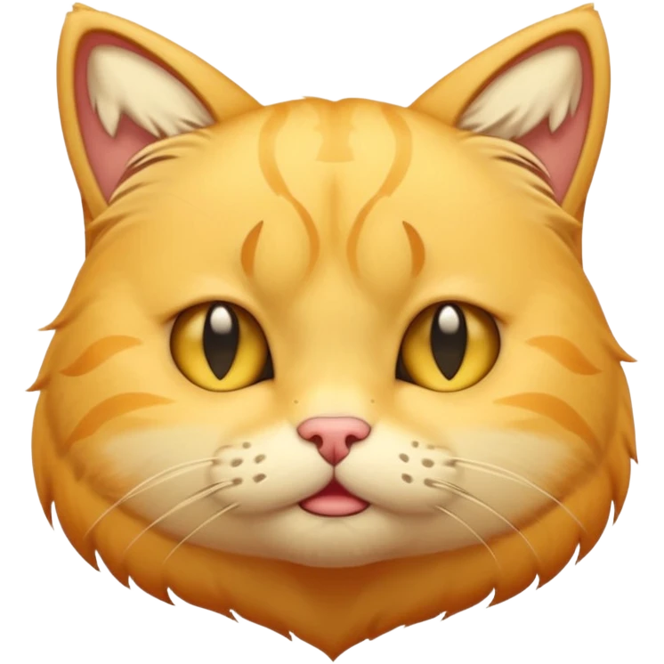 yellow cat  like this 😸😺🐱 with crying tears streaming down its cheeks (like this 😭) emoji