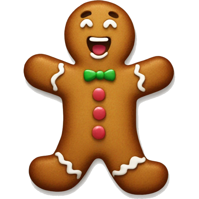 Gingerbread man emoji