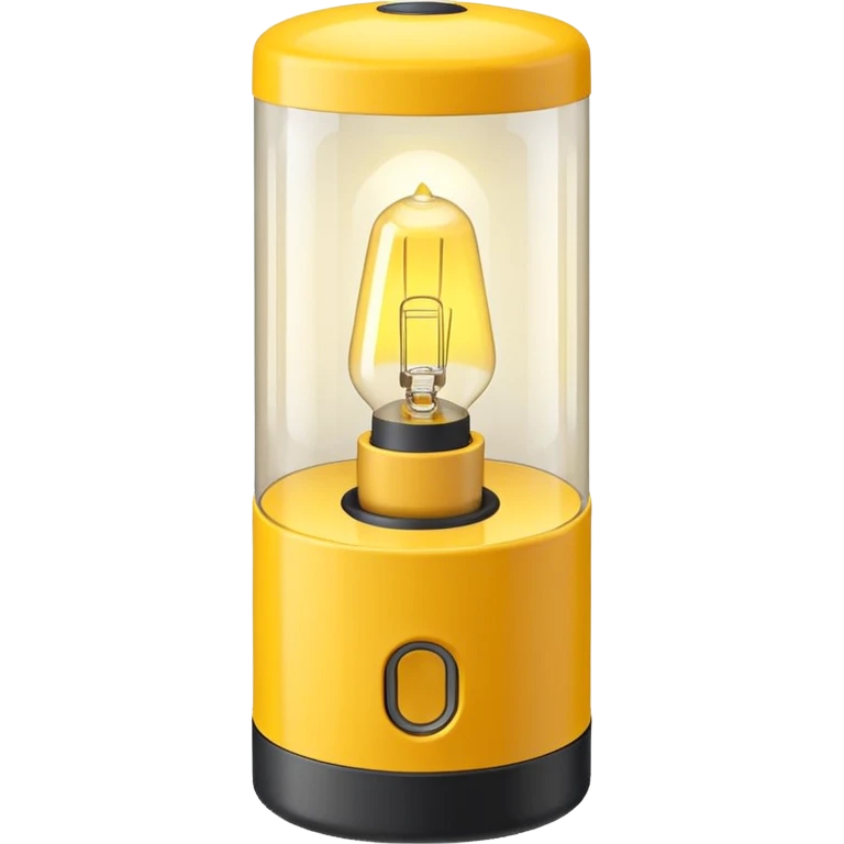 1980s yellow lighting lamp emoji